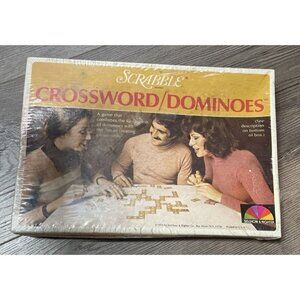 Vintage SEALED Scrabble Crossword Dominoes Word Game Family 1975 Selchow NEW
